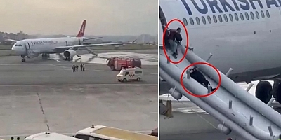 THY uçağında büyük panik! Yolcular korku içinde tahliye edildi
