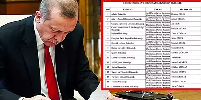 Türkiye'den savaşa hazırlık! 16 bakanlığa atama yapıldı