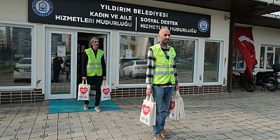 Yıldırım'da kimse yalnız değil; Kapı kapı dolaştılar...