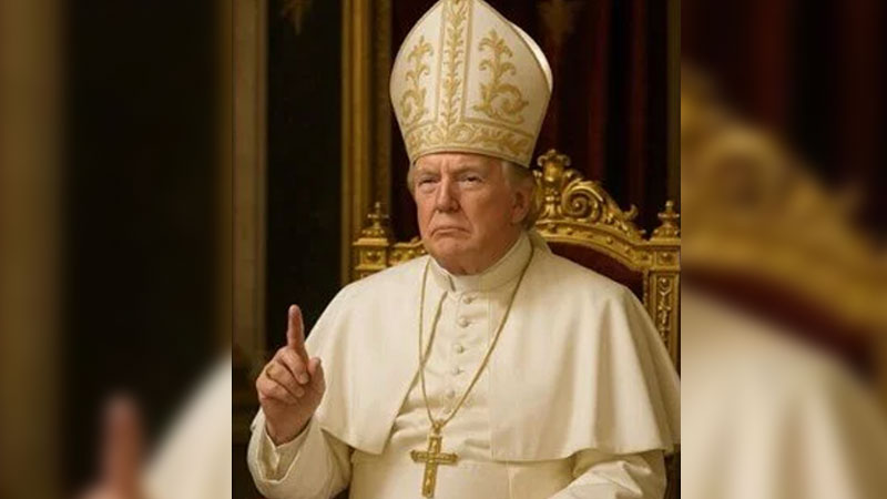 Trump, şimdi de Papa oldu