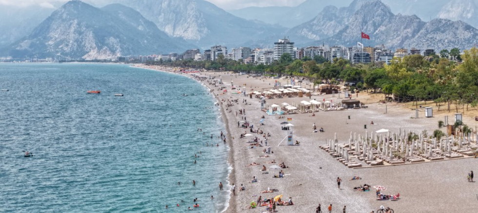 Turizm cennetinde tatilci yoğunluğu