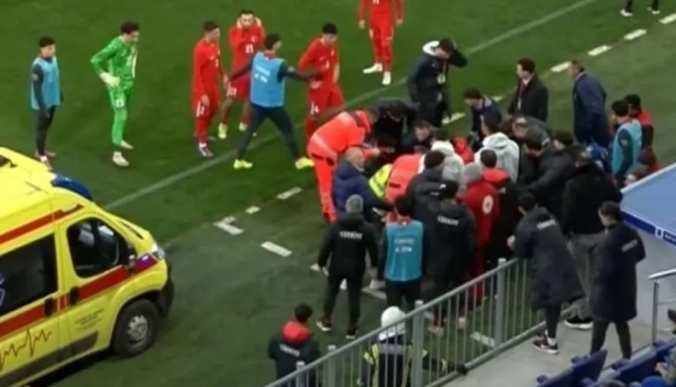 U-21 milli maçında şok; Egemen Korkmaz fenalaştı