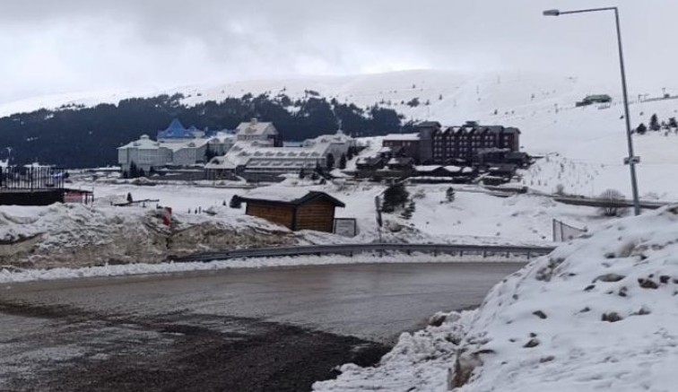 Uludağ'a yağan kar Bursa'nın yüzünü güldürdü!