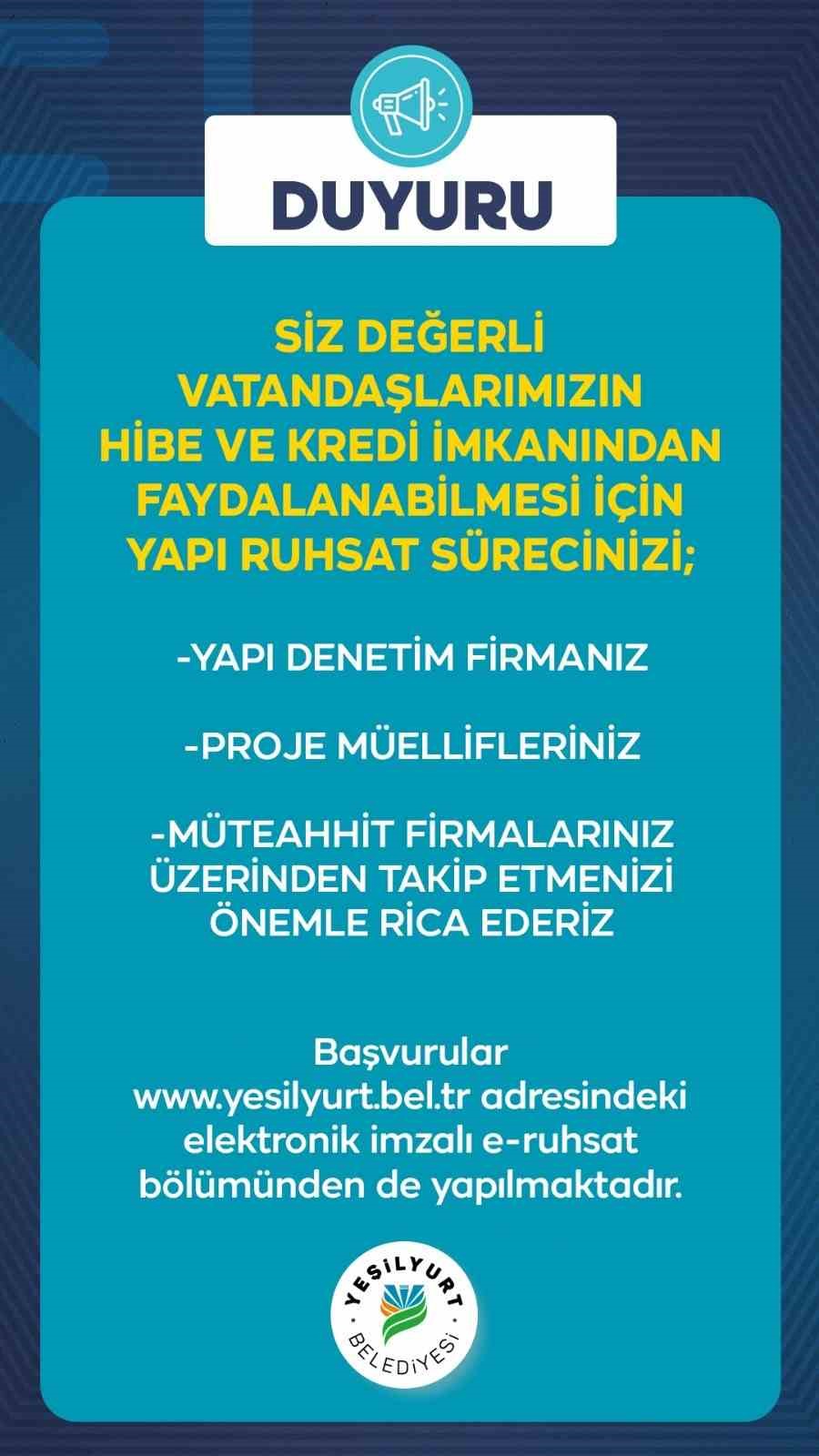 Yeşilyurt’ta Yerinde Dönüşüm için geri sayım başladı