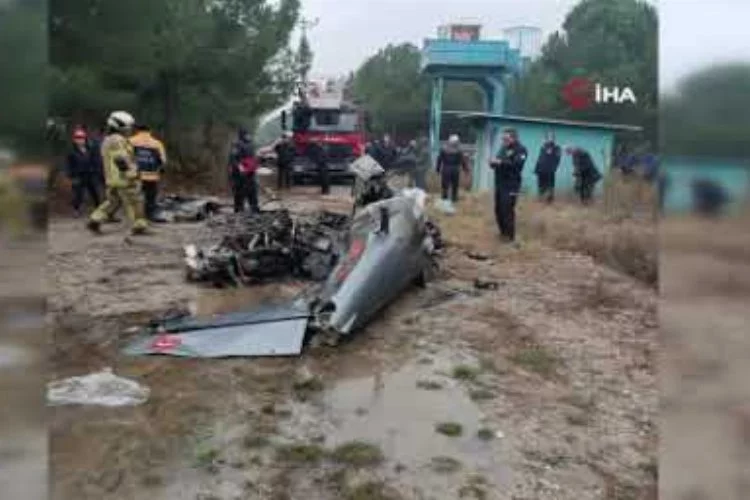 Bursa'da Eğitim uçağı düştü: 2 ölü