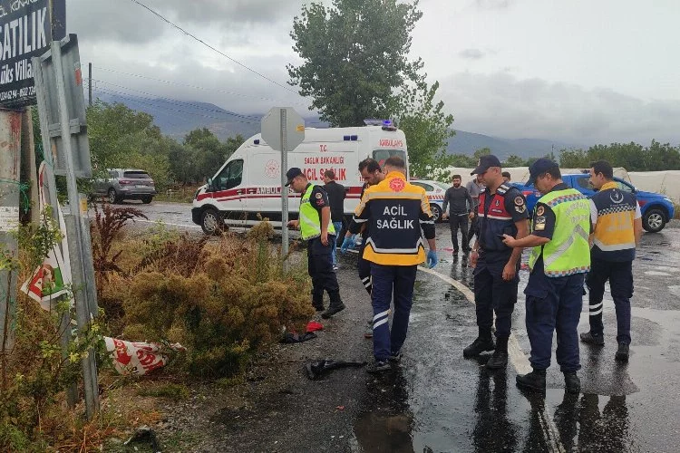Bursa'da kahreden kaza! Sürücü kayıplara karıştı