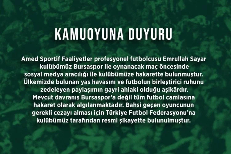 Bursaspor-Amedspor maçı öncesi povokatörler iş başında