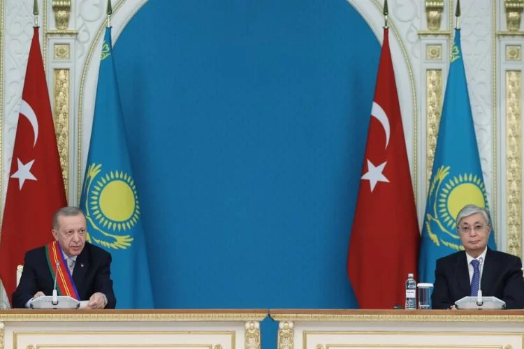 Erdoğan'dan Kazakistan ile çok taraflı planda işbirliği mesajı