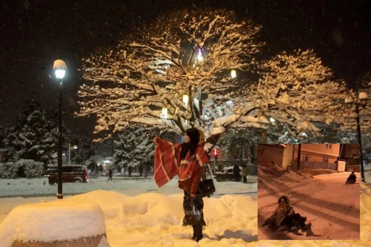 Erzincan ve Bayburt'ta kar yağışı etkisi artırdı