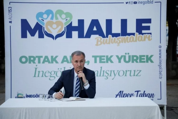 İnegöl Belediyesi Başkanı Alper Taban sorunları dinledi