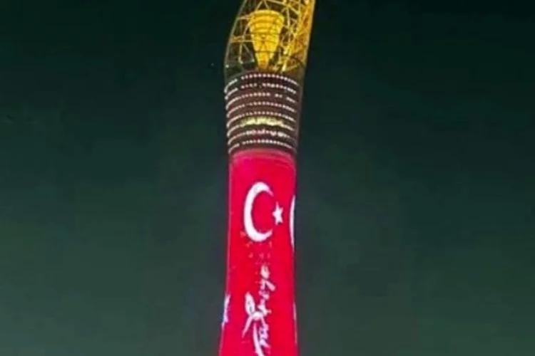Katar'da her yer Türk bayrağı