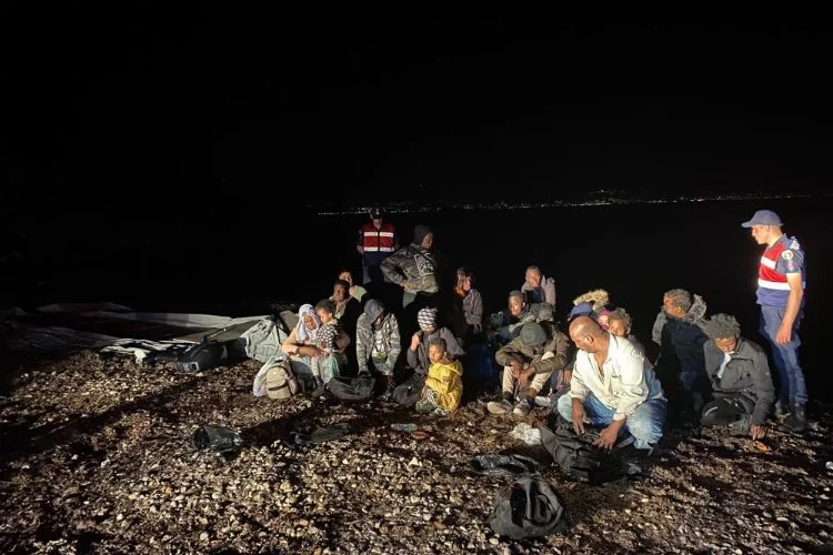  Kıyıya bırakılmış 20 düzensiz göçmen tespit edildi