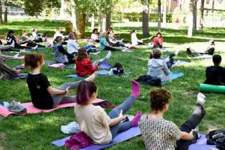 Parktaki yoga ile ilgili açıklama