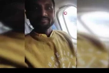 Uçağın düşme anını sosyal medya hesabından yayınlamşı