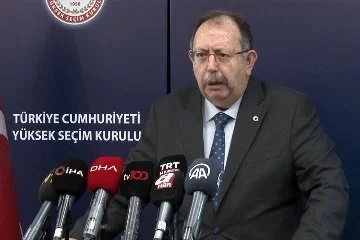 YSK Başkanı Yener açıkladı