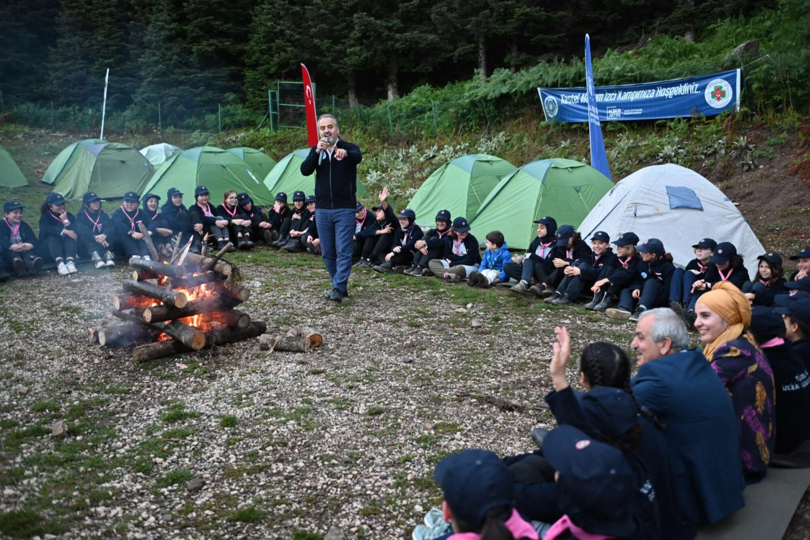 Uludağ eteklerinde keyifli kamp