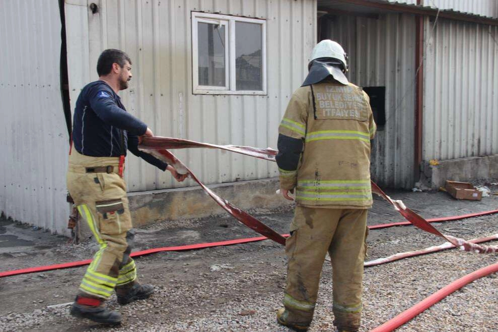 Döküm fabrikasında korkutan yangın