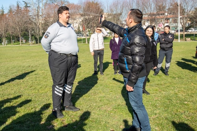 Bursa'da personele biber gazı eğitimi