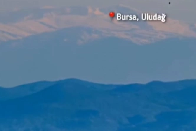 Uludağ’ın zirvesi İstanbul’dan görüldü