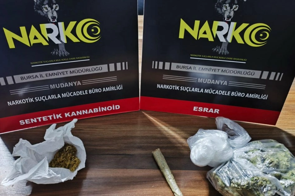 Bursa’da uyuşturucuya geçit yok : 2 gözaltı