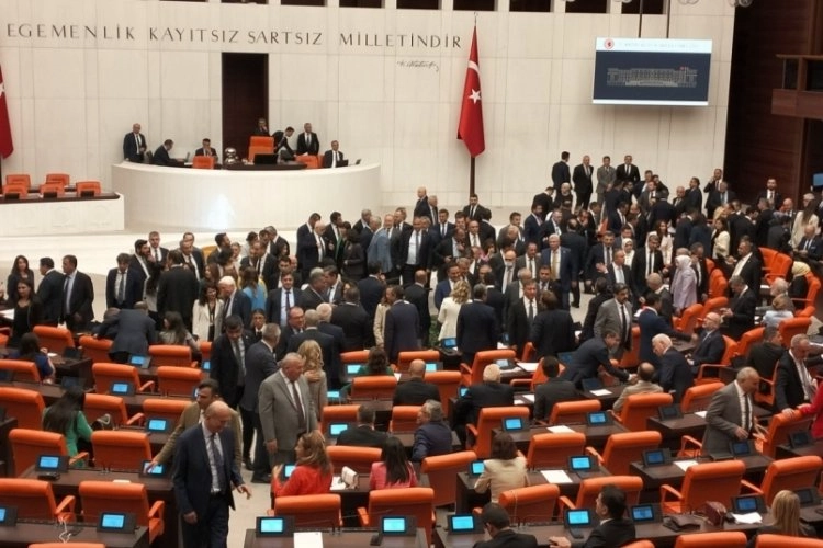 Meclis'teki oturumda yumruklu kavga: Milletvekilleri birbirine girdi