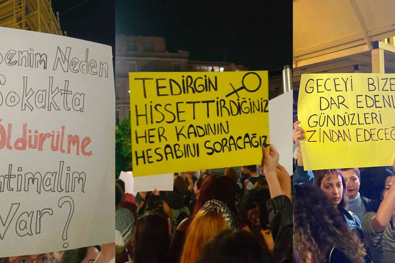 Kadınlar Taksim'den haykırdı: Tedirgin ettiğiniz her kadının hesabını soracağız