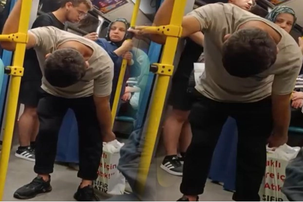 Bursa metrosunda panik dolu anlar