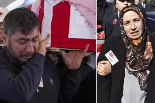 TUSAŞ şehitlerine gözyaşları ile veda