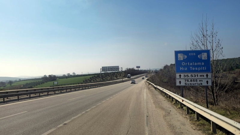 Bursa'da o yolda hız ihlal tespit sistemi devreye girdi