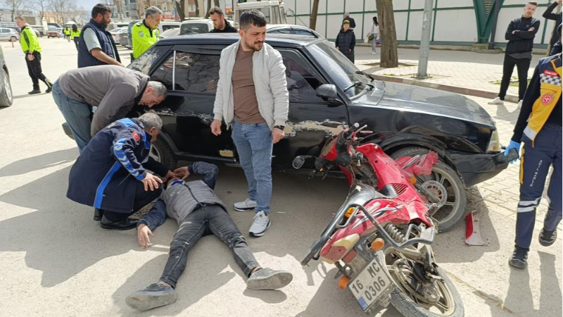 Bursa'da görenleri kahreden kaza!