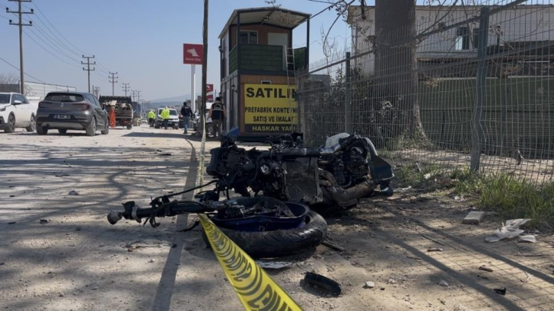 Bursa'da kahreden olay; Motosiklet sürücüsünün acı sonu