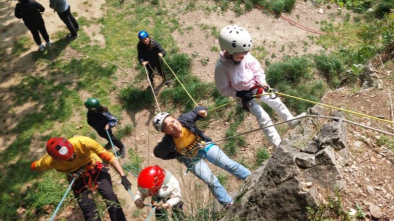 Bursalı küçük dağcılar hem zihinlerini hem de bedenlerini test ettiler