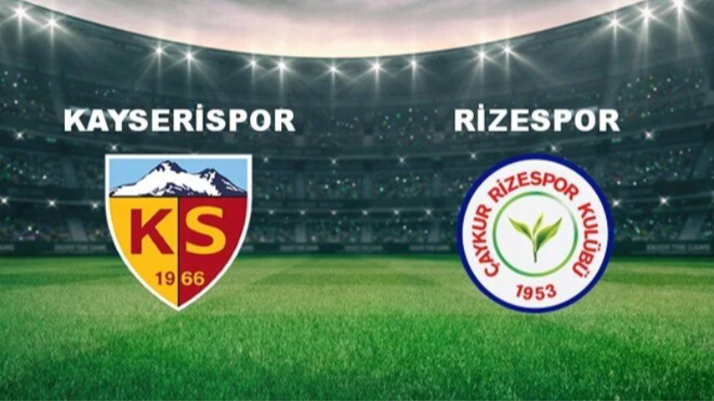 Kayserispor - Ç.Rizespor maçı saat kaçta, hangi kanalda?