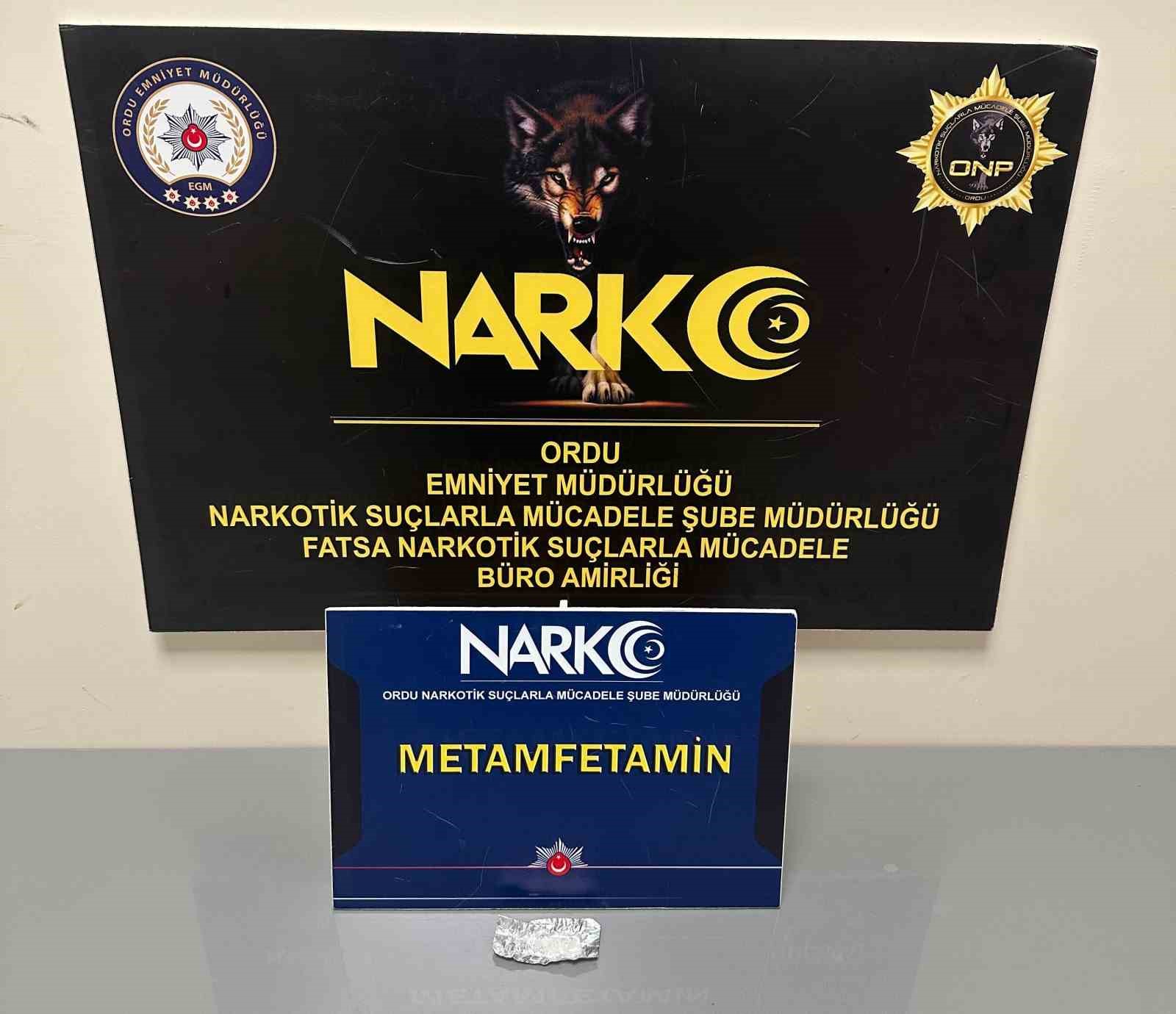 Ordu’da uyuşturucu operasyonlarında 1 tutuklama
