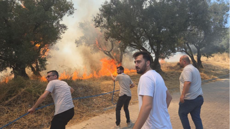 Bursa'da yine yangın; 2 çocuk gözaltında