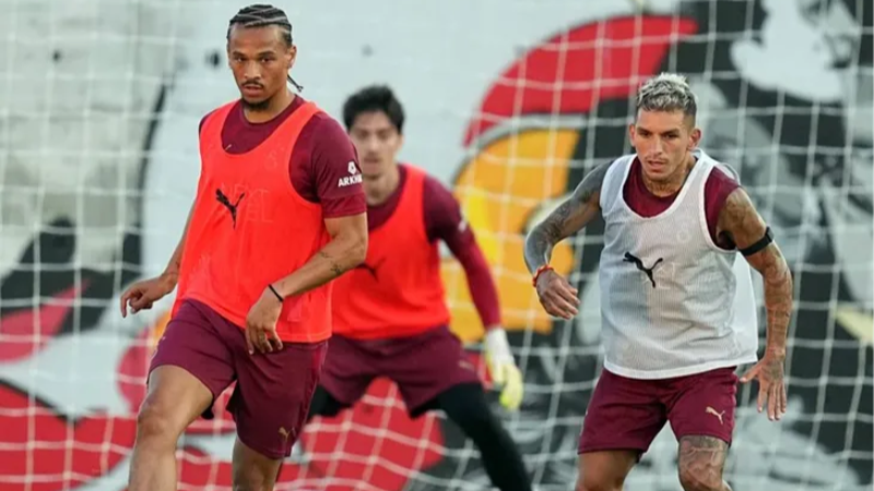 Leroy Sane, Galatasaray ile ilk antrenmanına çıktı
