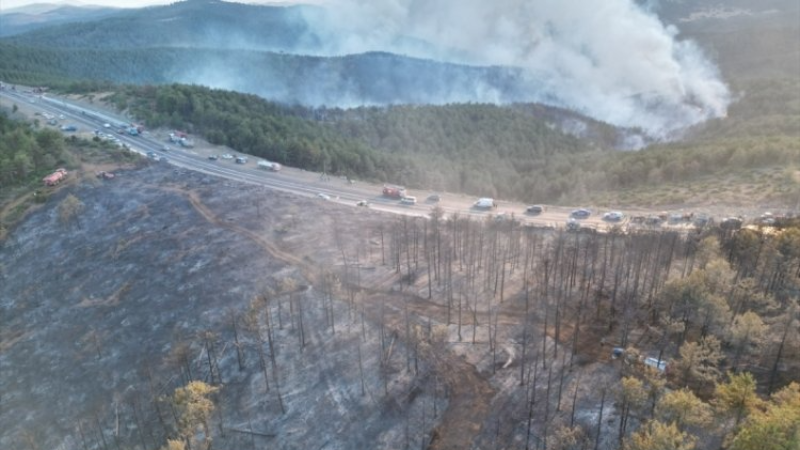 Bursa Orhaneli yangını kontrol altına alındı