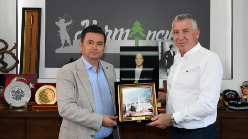 Başkan Erkan Aydın felaketin yaşandığı dağ bölgesinde!