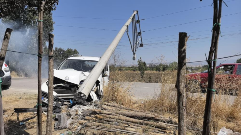 Bursa'da tehlikeli dakikalar; Yangına neden oldu