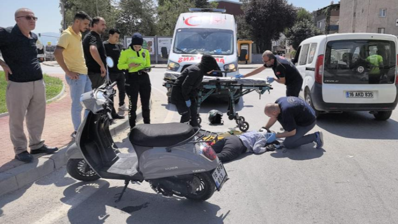 Bursa'da feci kaza; Sürücü yaralandı