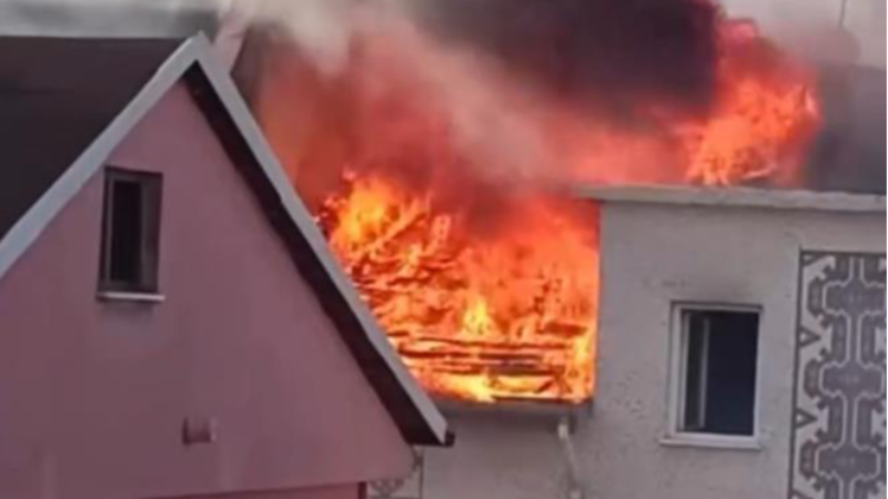 Bursa'da korkutan görüntü; Alev alev yandı