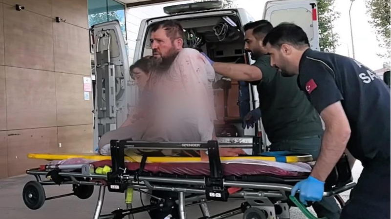 Bursa'da korkutan kaza; Yaya yaralandı...