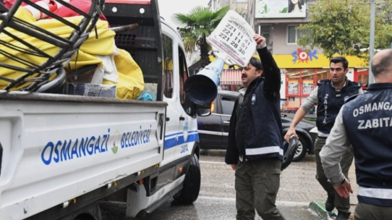 Bursa'da yol işgallerine izin verilmiyor!