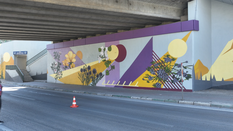 Uludağ’ın silueti merkeze yansıdı