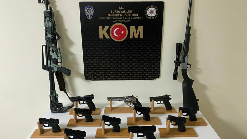 Bursa’da yasa dışı silah ticareti iddiasıyla 1 kişi tutuklandı
