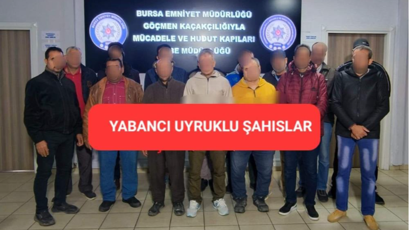 Bursa’da kaçak göçmen operasyonu