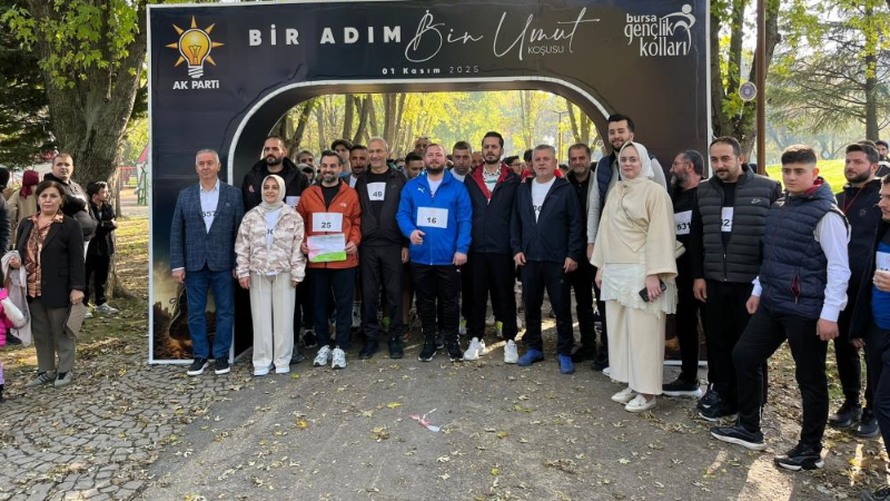 Bursa'da Gazze ve Filistin halkı için koştular