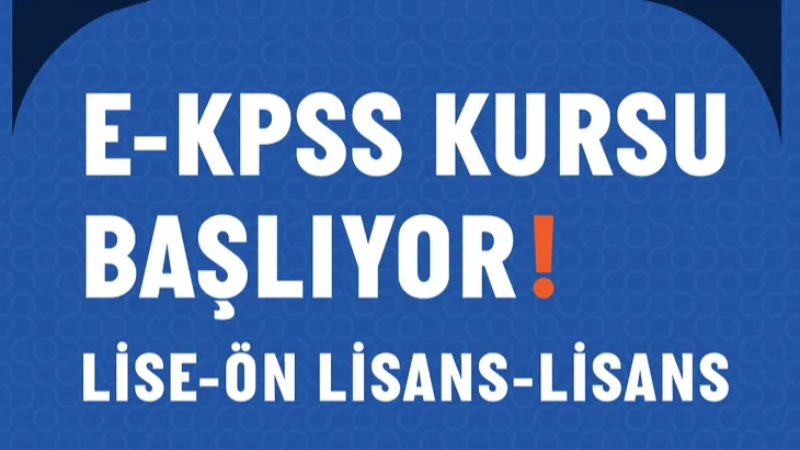 Nilüfer Belediyesi’nden engelli bireylere ücretsiz E-KPSS kursu