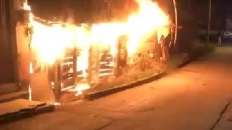 Bursa'da gece yarısı korkutan yangın