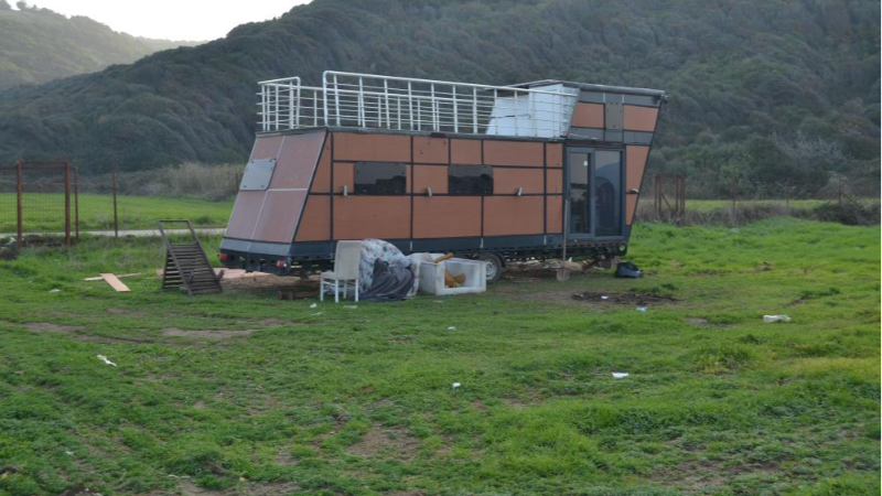 Bursa'da çalınan tiny house bulundu, şüpheli tutuklandı